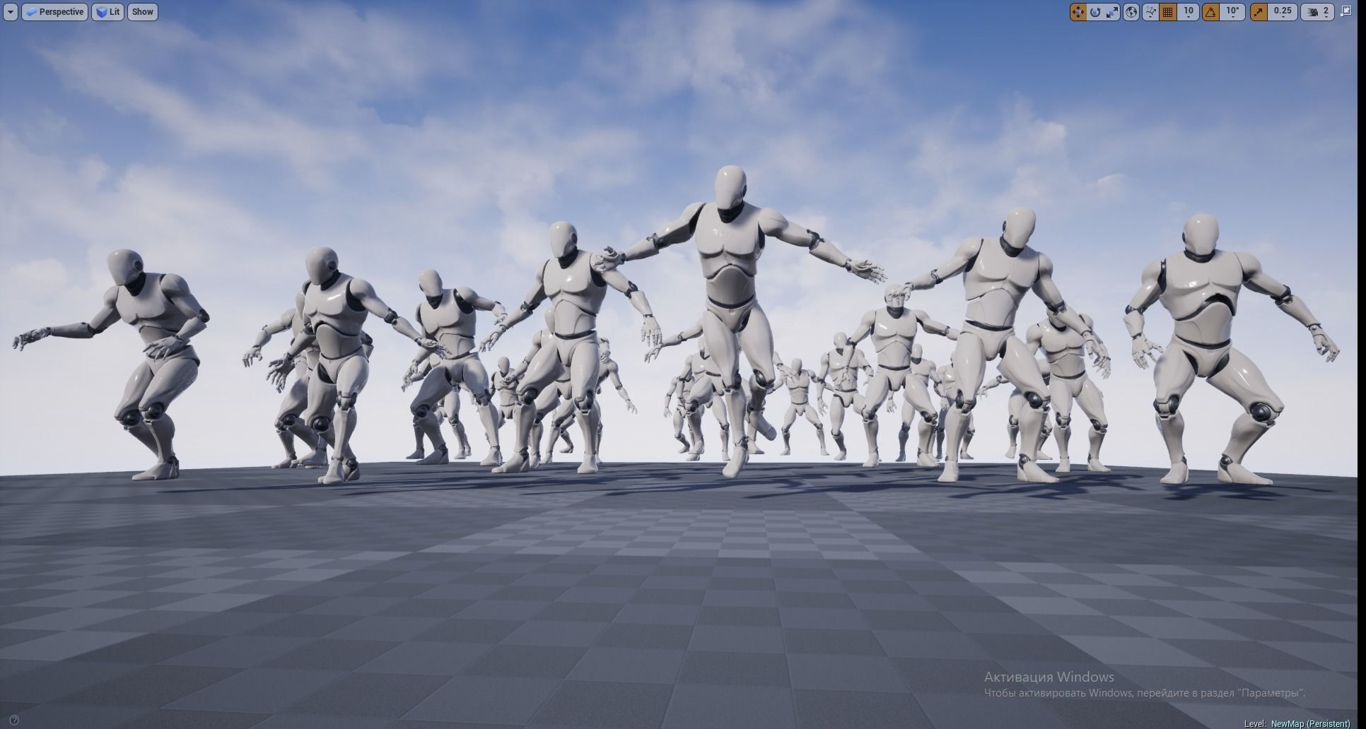 Attack Horror Animations  25 dynamic animations for UE4 skeleton Low-poly 3D model_17