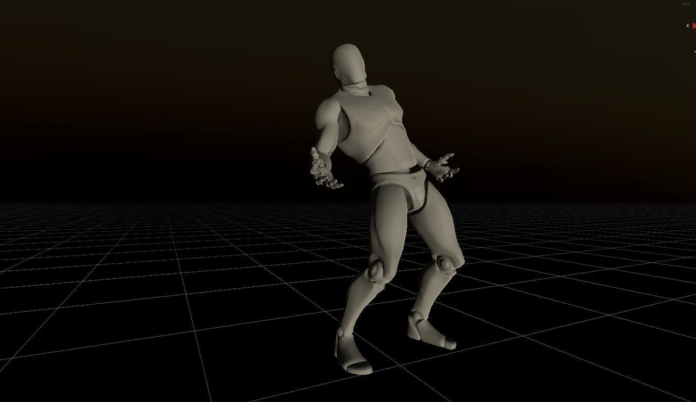 Attack Horror Animations  25 dynamic animations for UE4 skeleton Low-poly 3D model_15