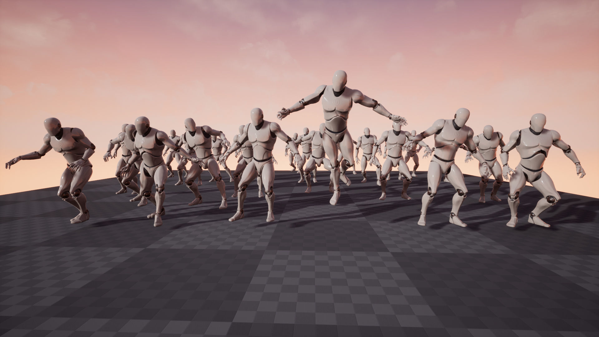 Attack Horror Animations  25 dynamic animations for UE4 skeleton Low-poly 3D model_18