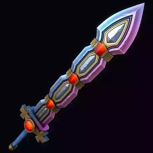True Excalibur Low-poly 3D model