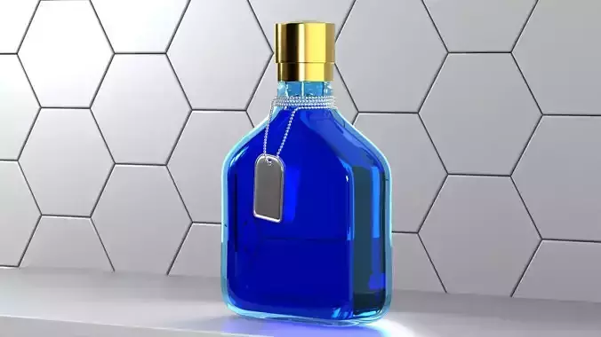 Perfume Bottle with Studio Background