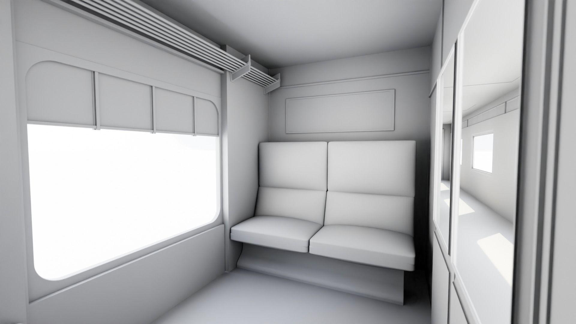 Old Train Wagon 3D model_3
