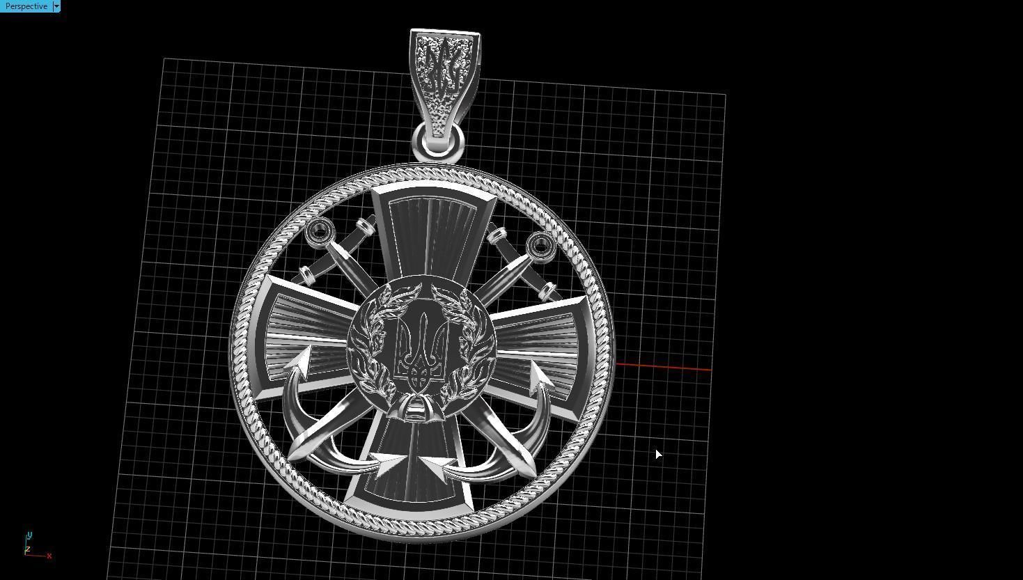 Ukranian Army Emblems 3D print model_2