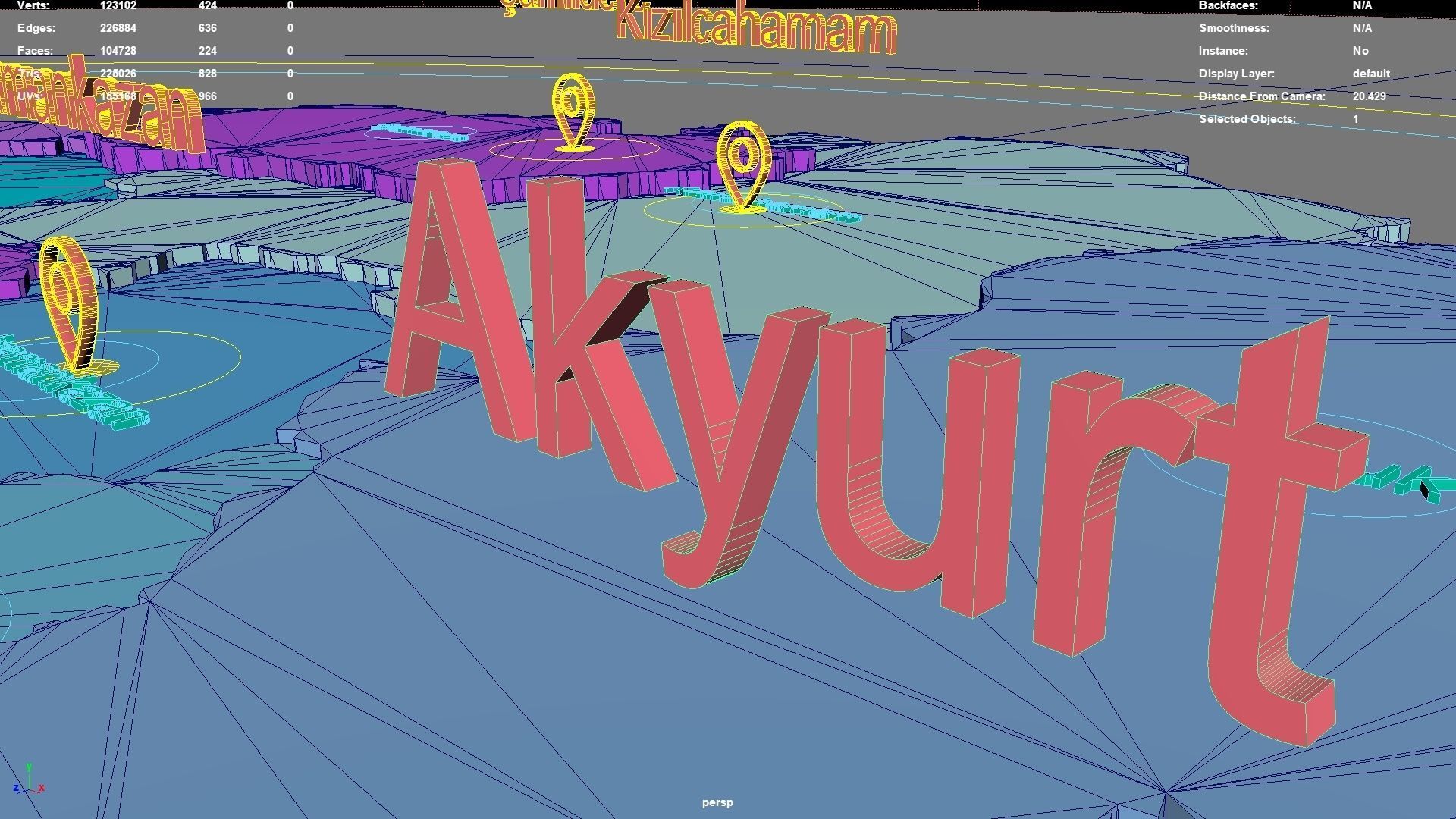 Ankara Central Anatolia Region Turkey map region geography 3D model ...