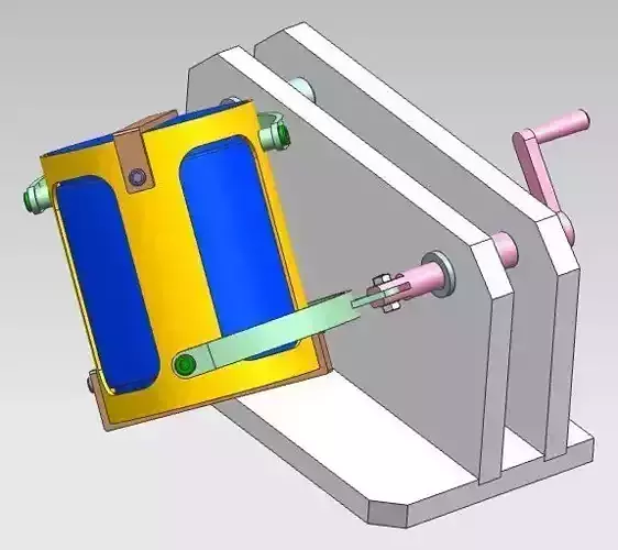 HAND OPERATED TUMBLER MIXER 3D CAD MODEL 3D model