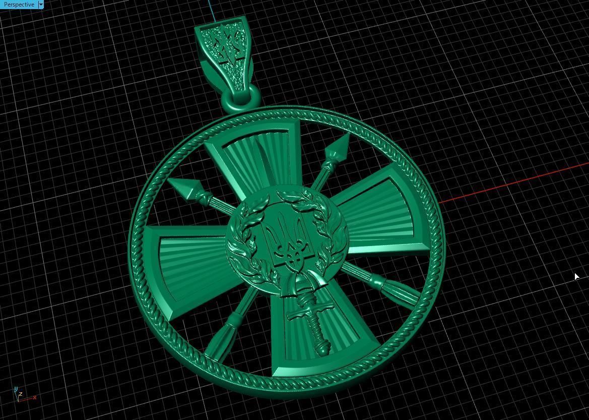 Ukranian Army Emblems 3D print model_7