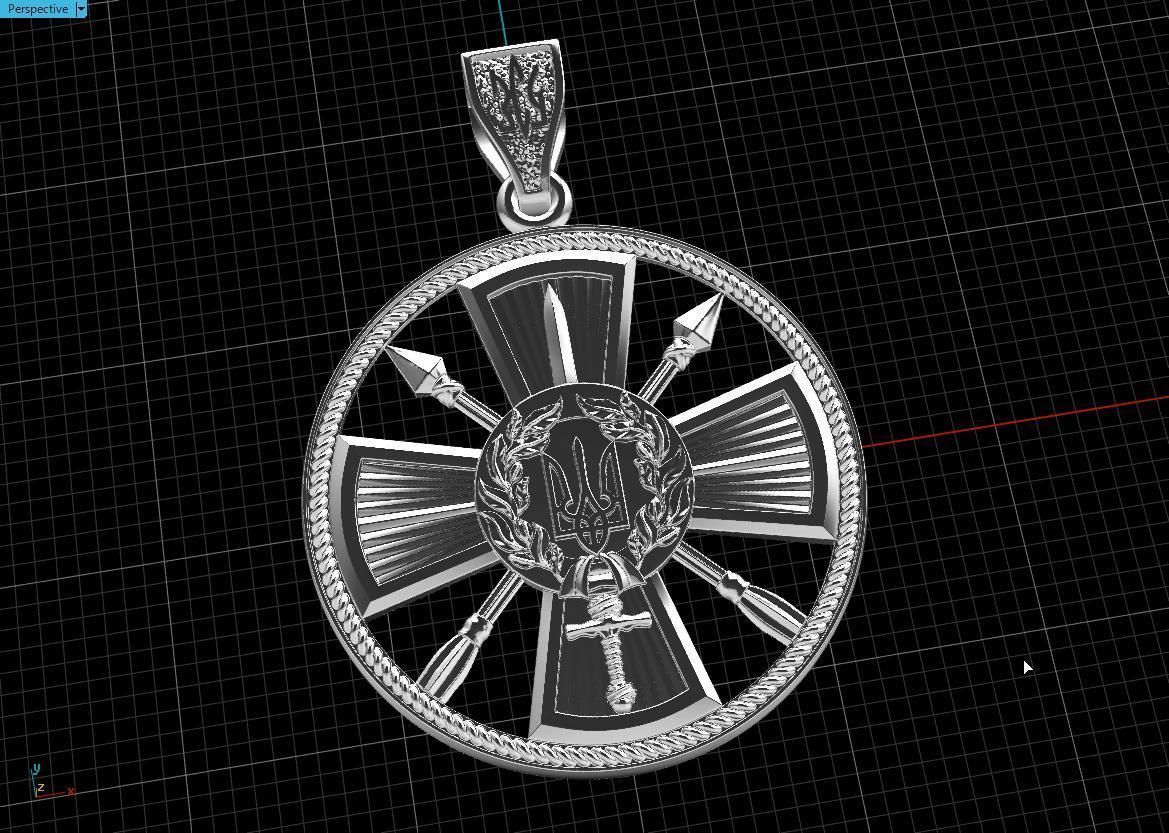 Ukranian Army Emblems 3D print model_11