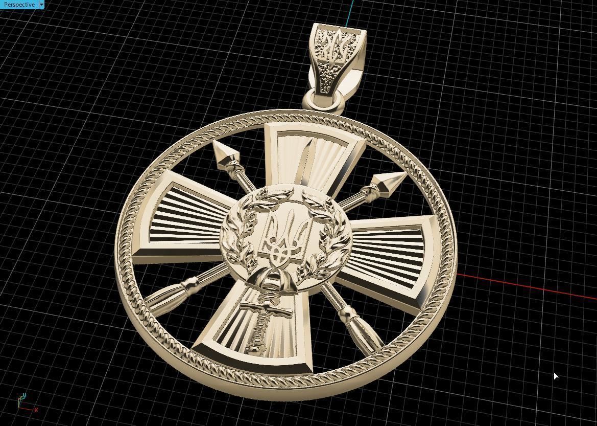 Ukranian Army Emblems 3D print model_3