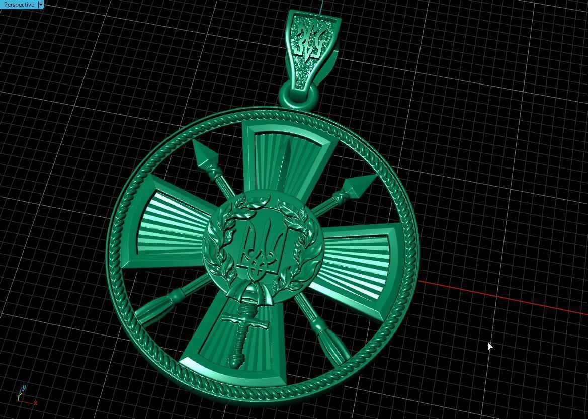 Ukranian Army Emblems 3D print model_6