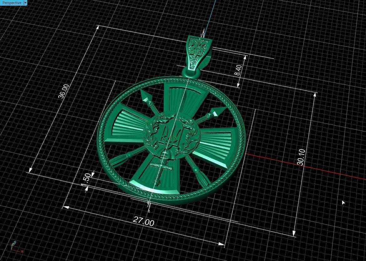 Ukranian Army Emblems 3D print model_16