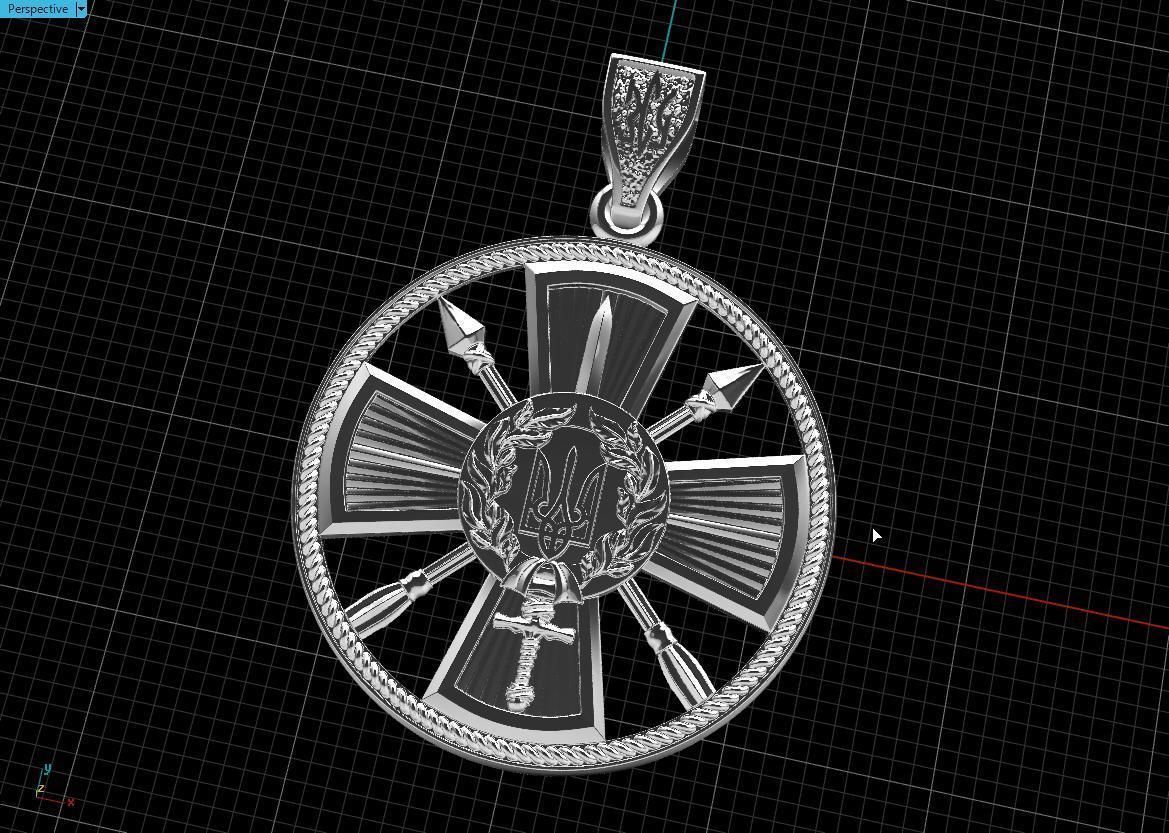 Ukranian Army Emblems 3D print model_10