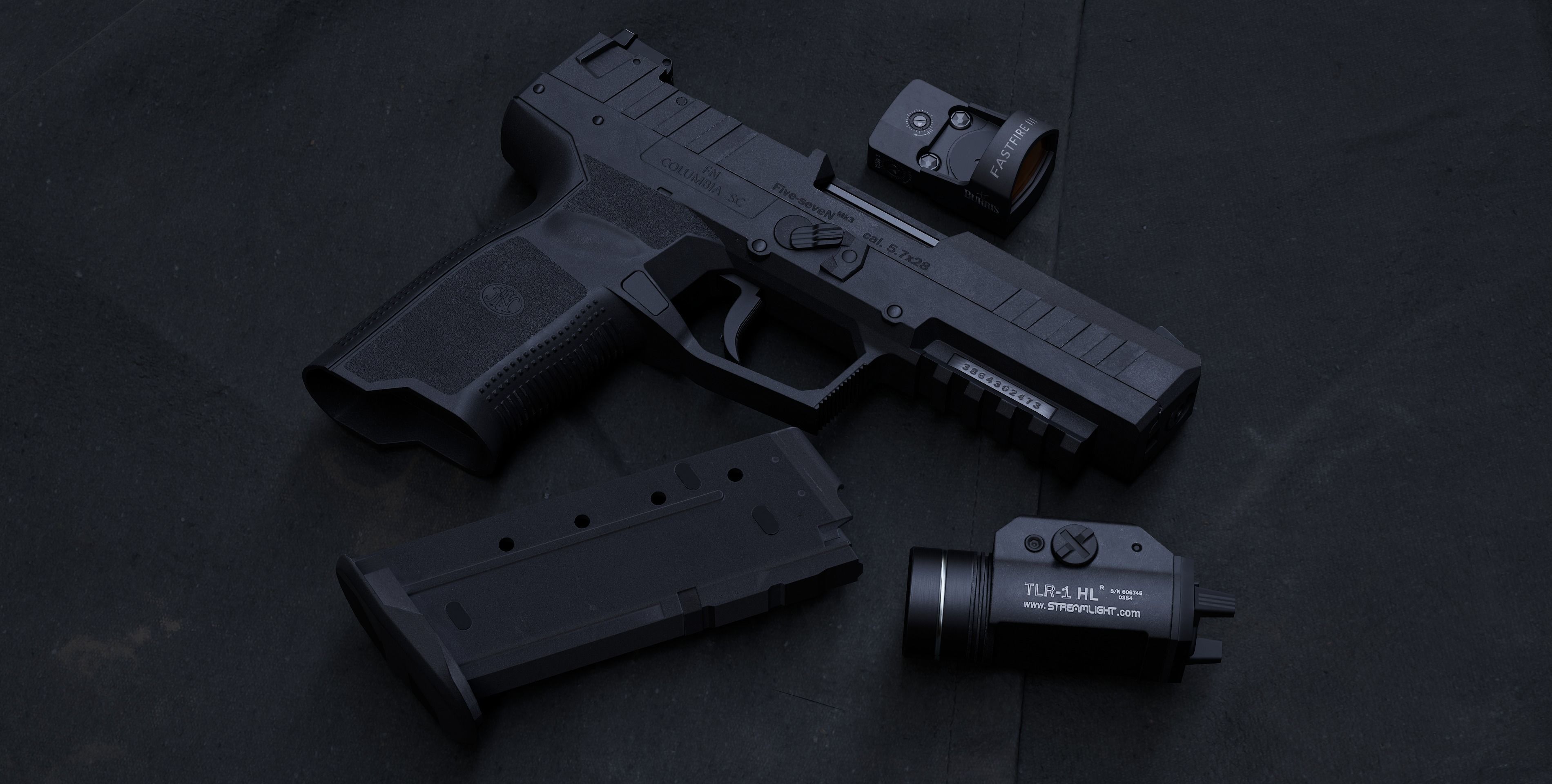 FN Five-Seven MK3 Low-poly 3D model_6