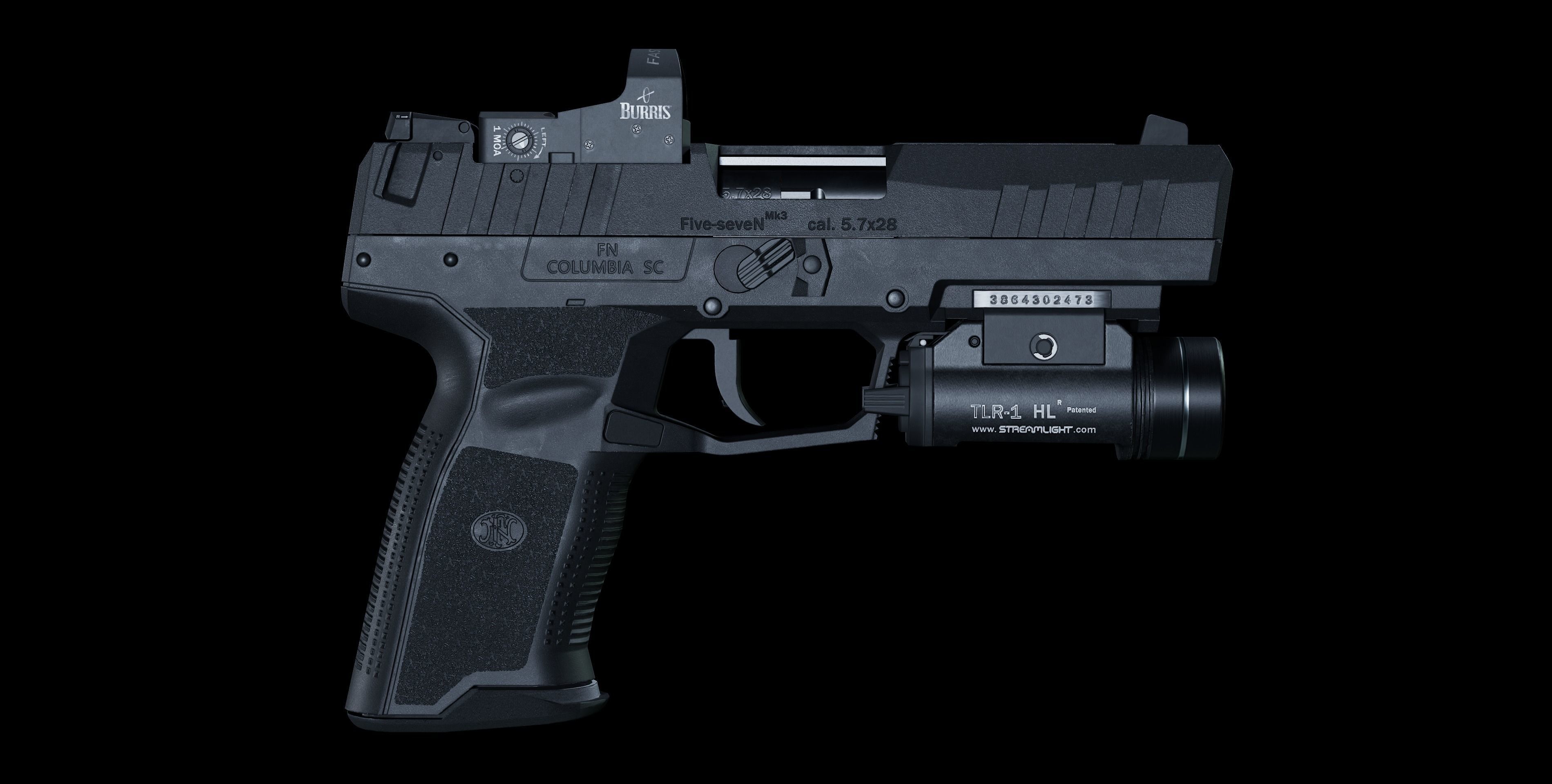 FN Five-Seven MK3 Low-poly 3D model_7