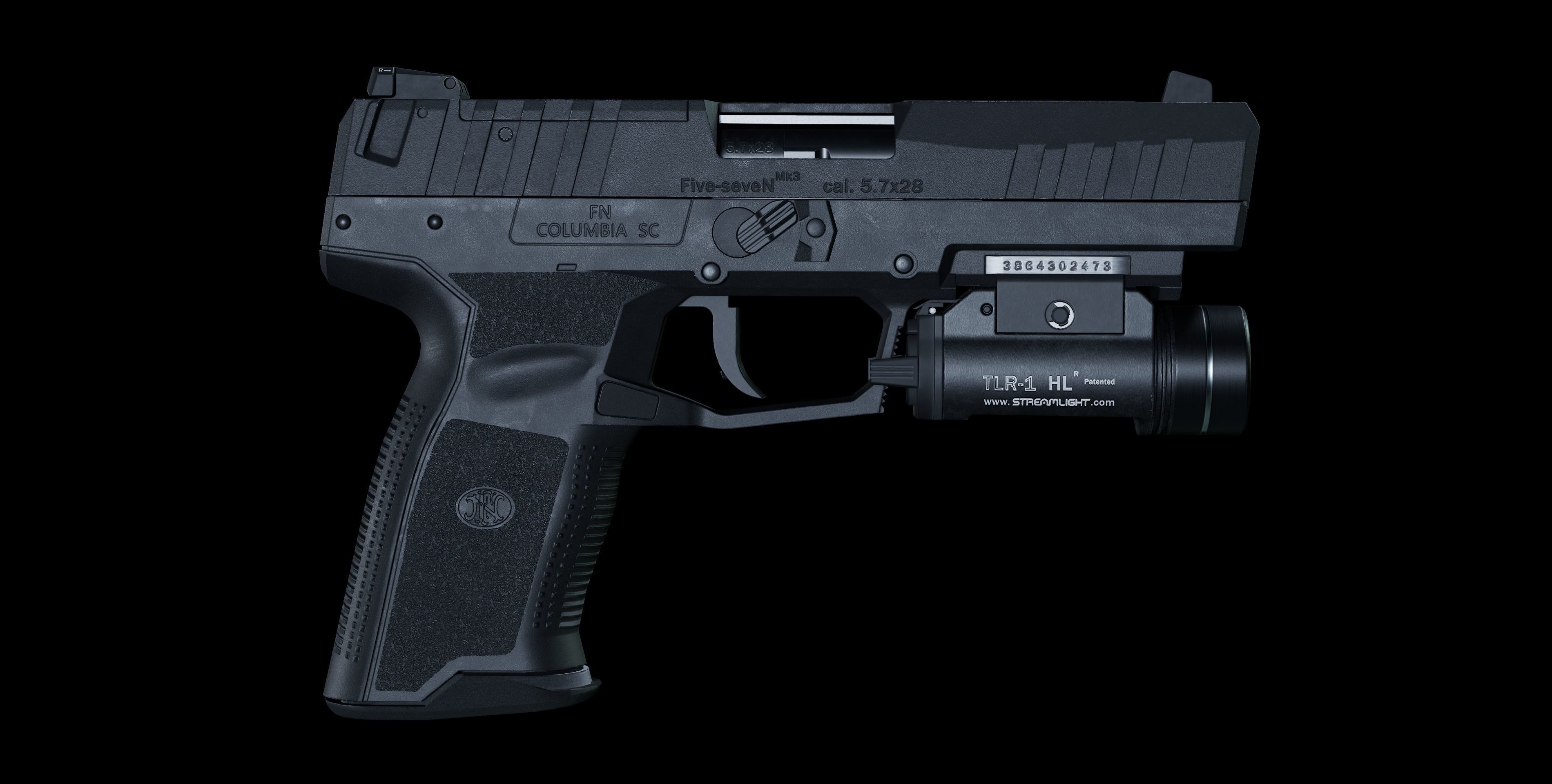 FN Five-Seven MK3 Low-poly 3D model_8
