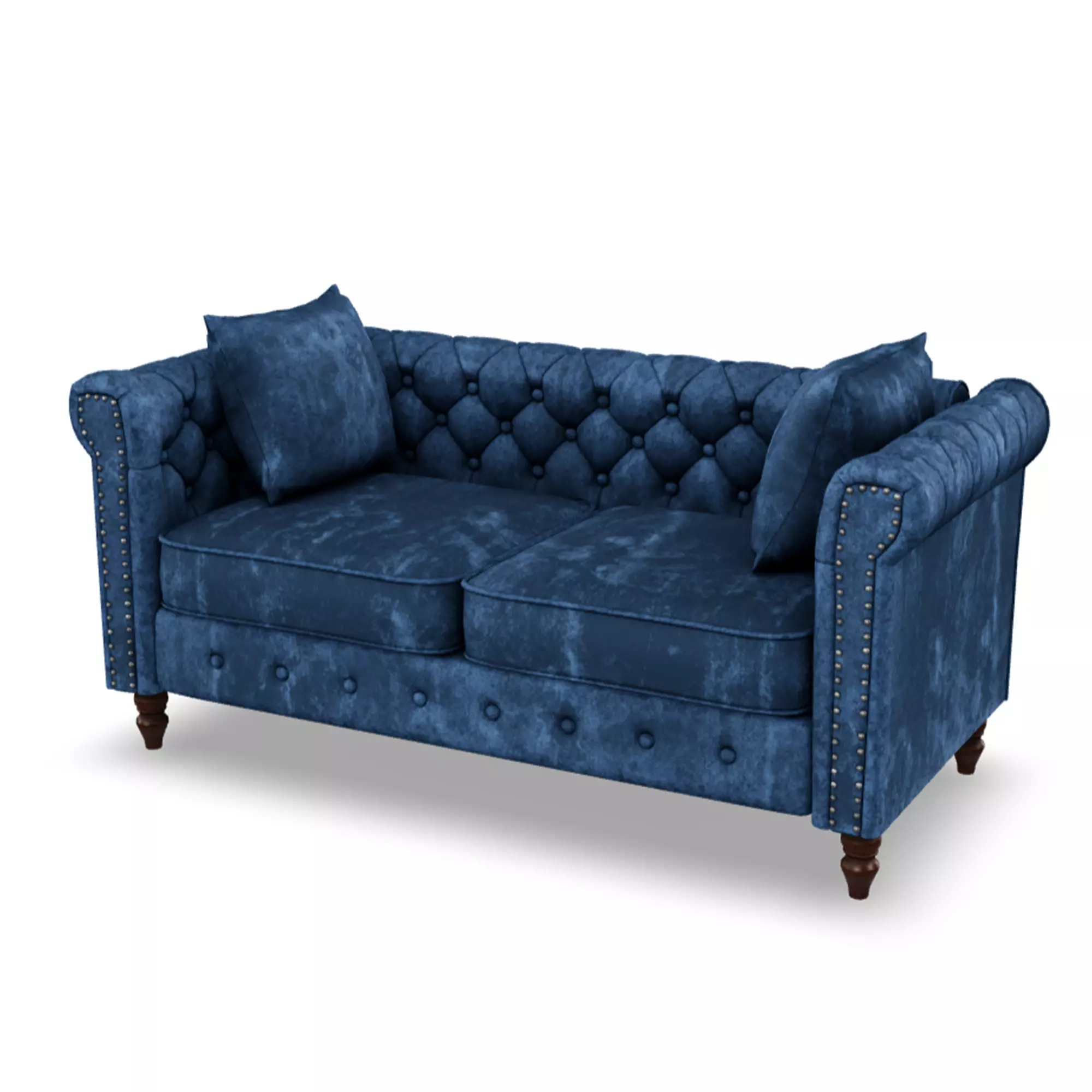 L-Shaped Convertible Couch Modern sofa 1 3D model_0