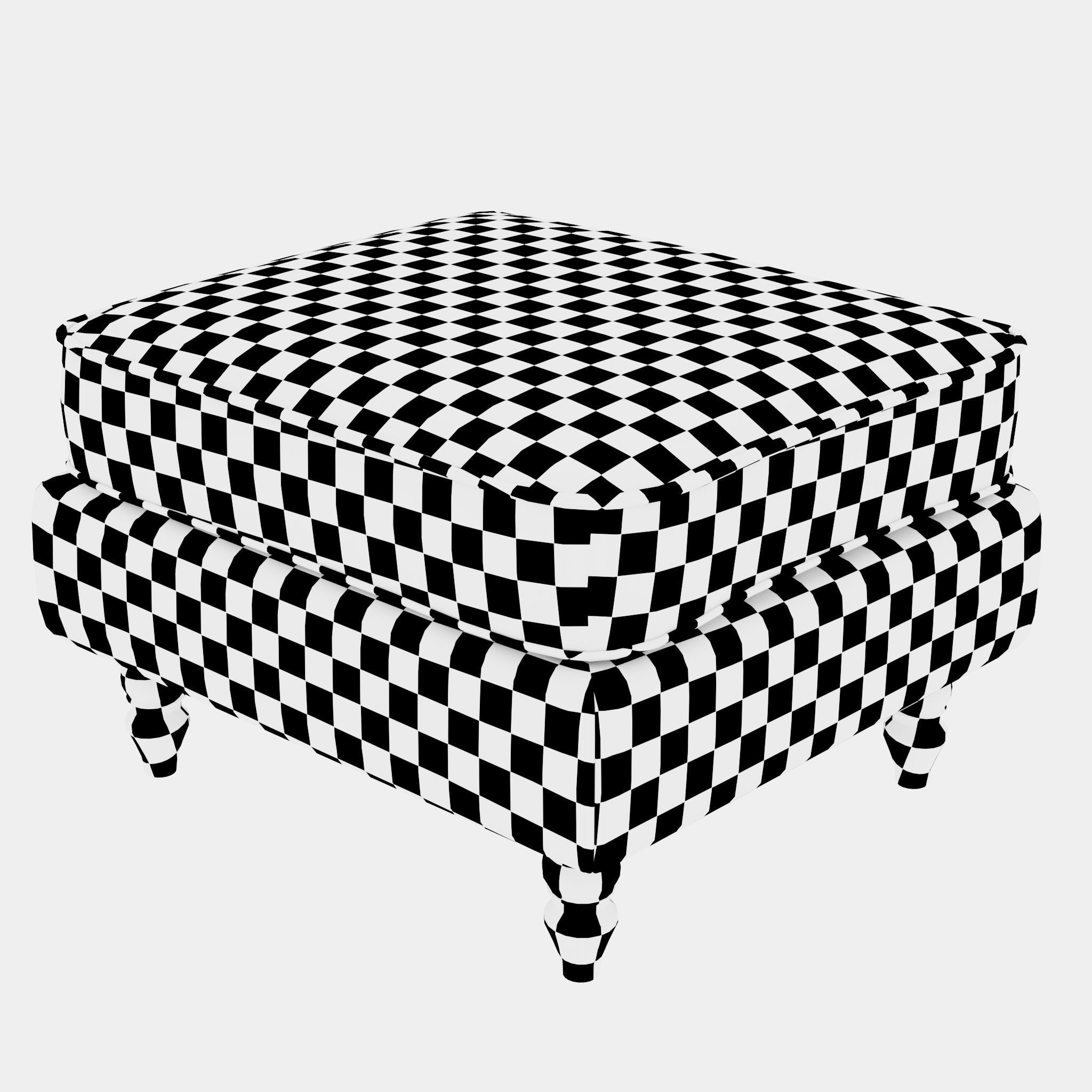 L-Shaped Convertible Couch Modern sofa 1 3D model_7