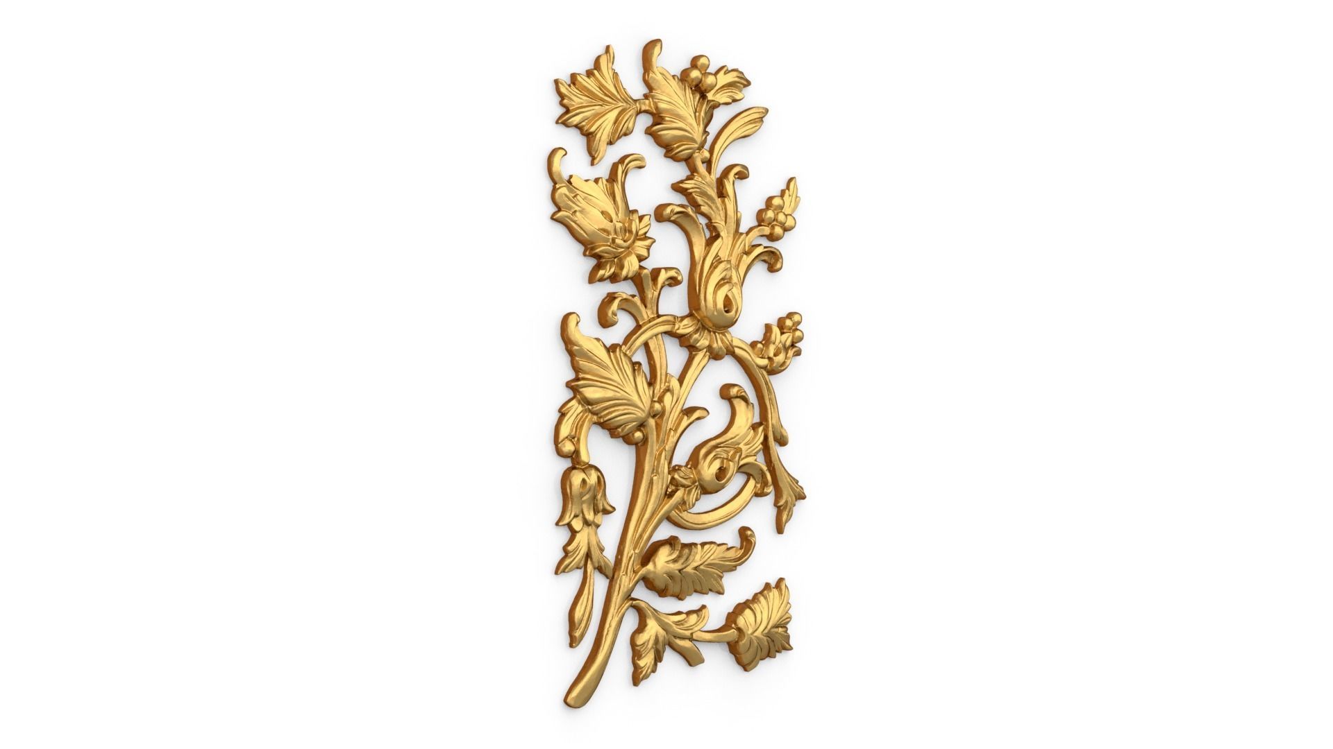 Classic carved decor ornament 382 3D model_1