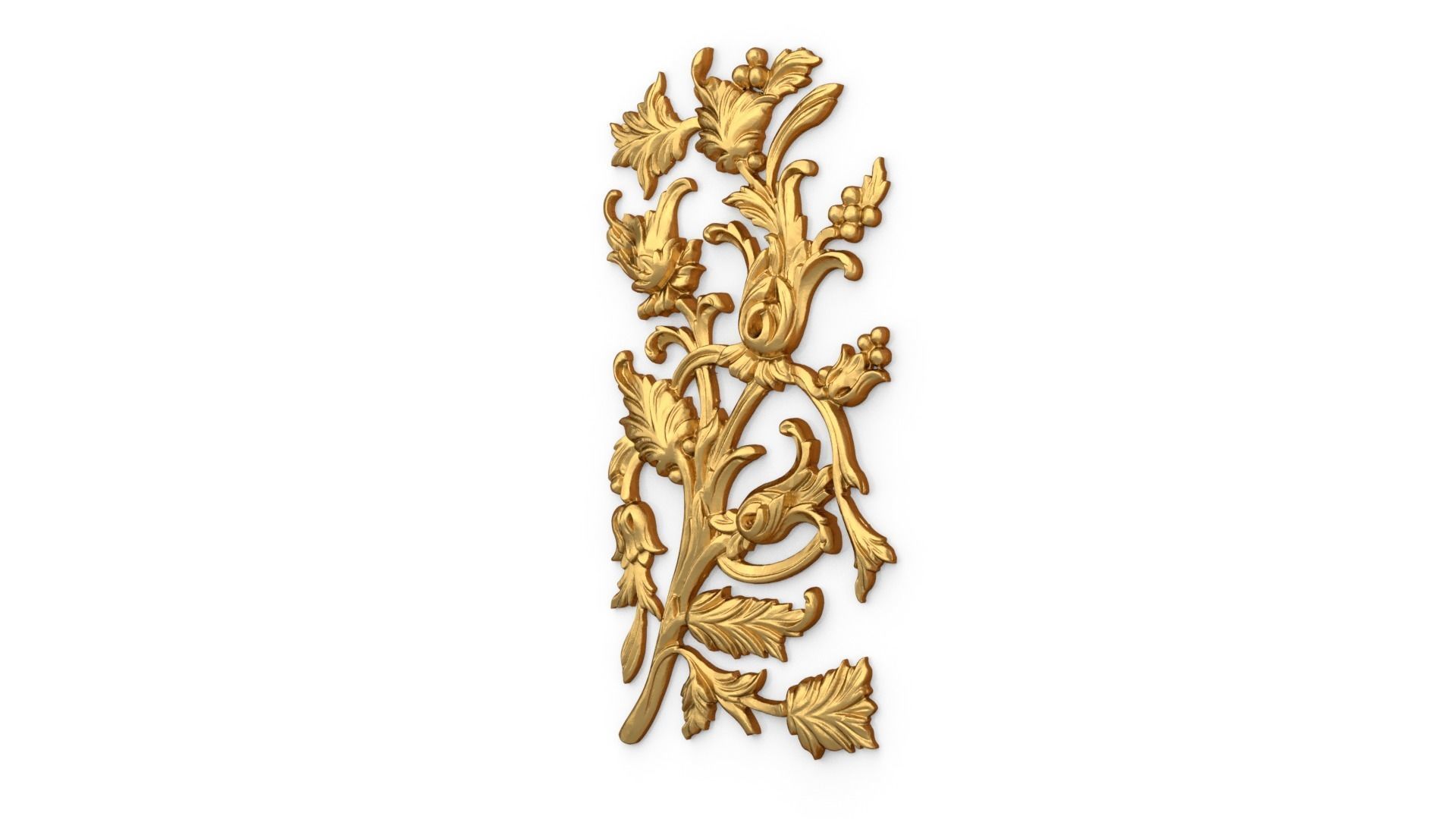 Classic carved decor ornament 382 3D model_2