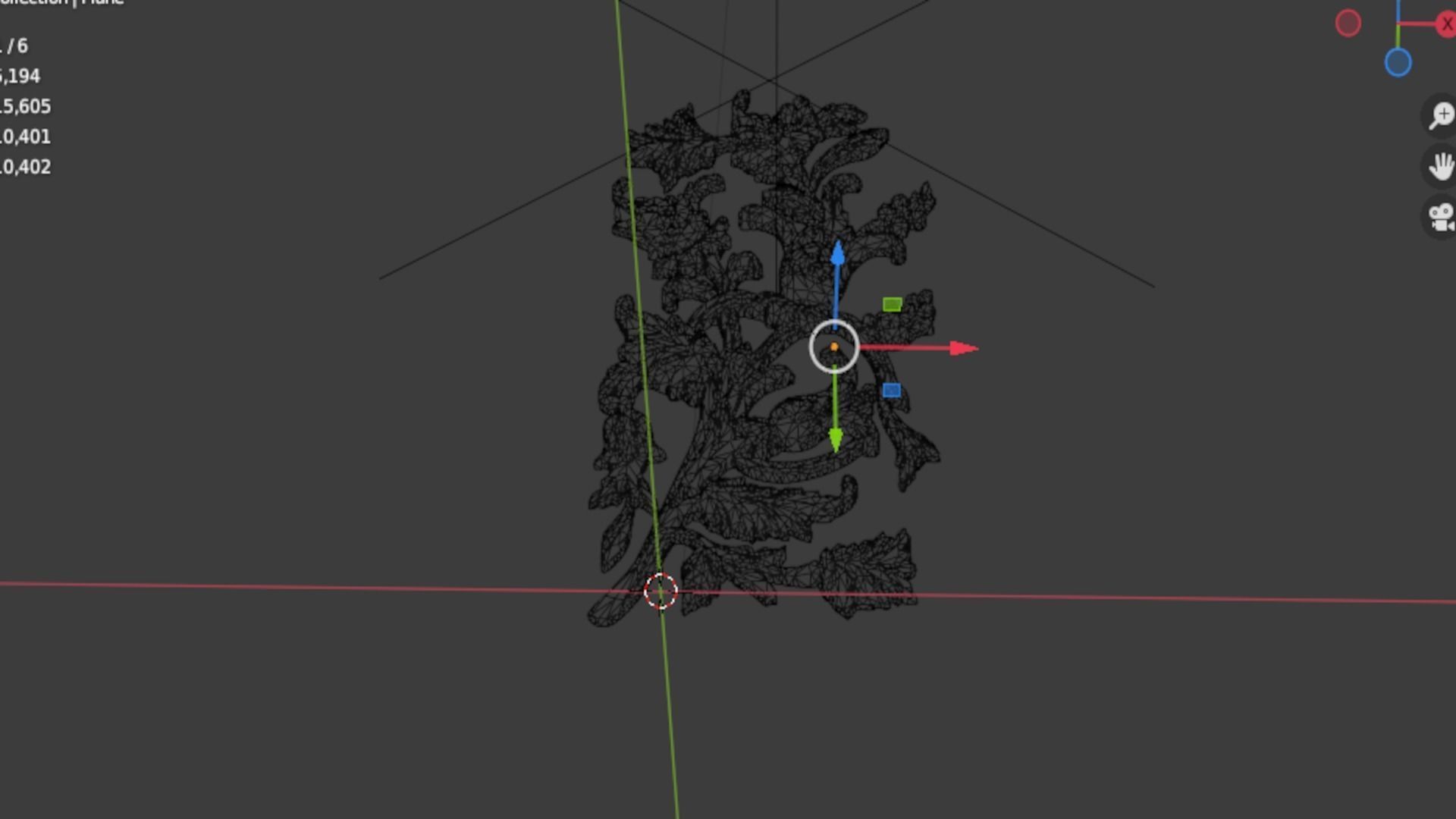 Classic carved decor ornament 382 3D model_6