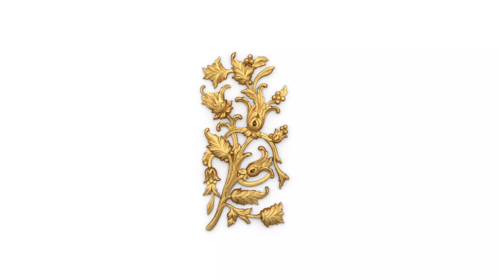Classic carved decor ornament 382 3D model_0