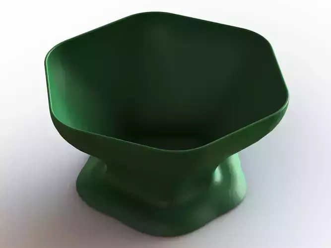 Plastic Hexagonal Fruit Bowl