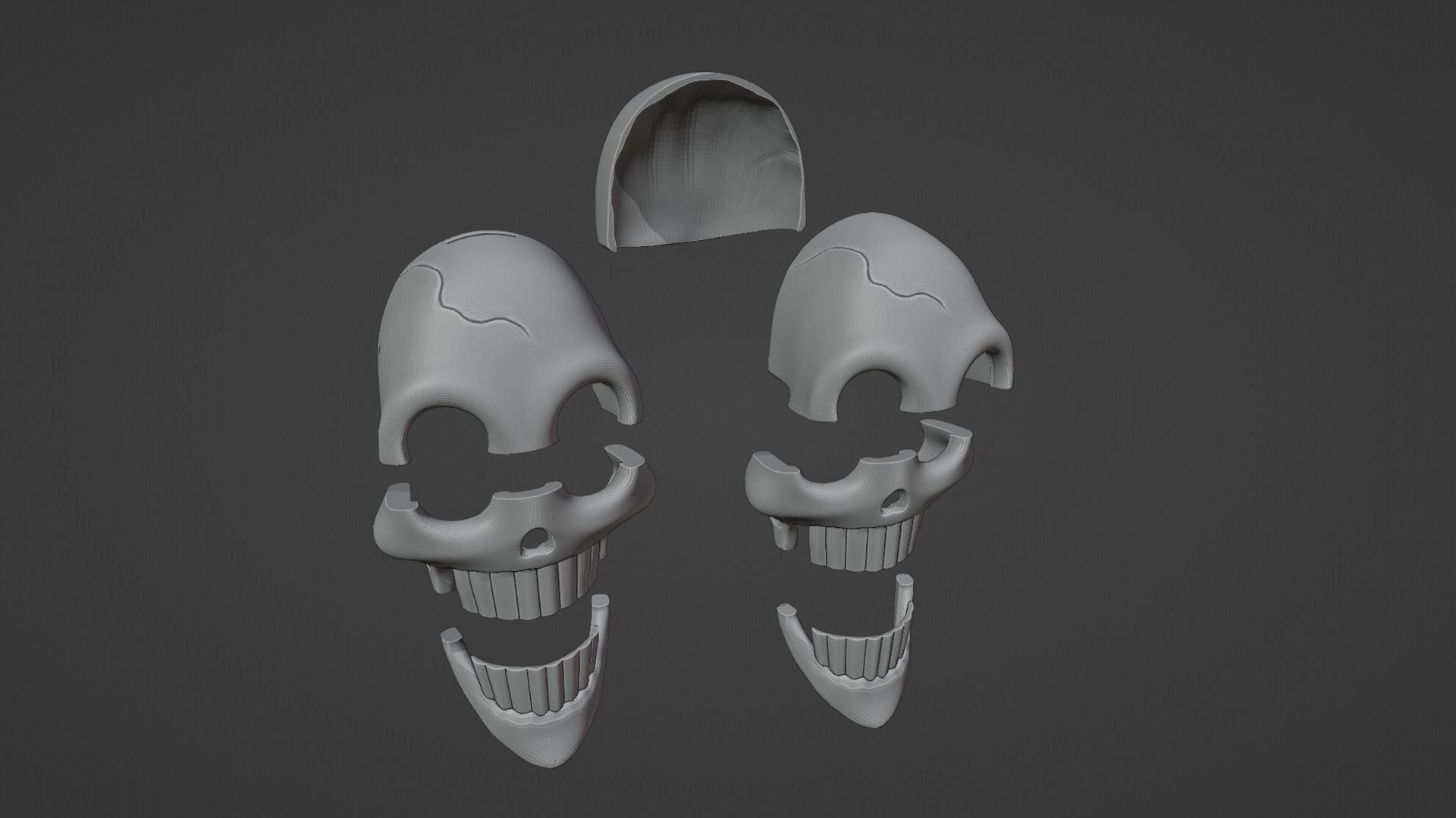 One piece Brook Soul King kit cosplay 3D print model_7