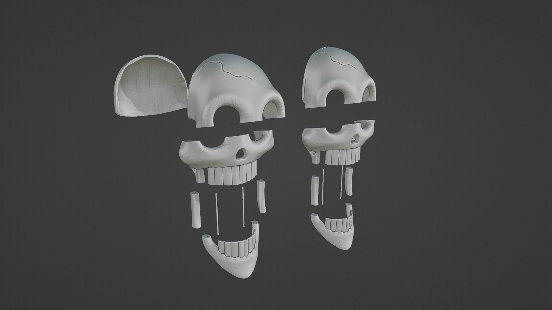 One piece Brook Soul King kit cosplay 3D print model_6