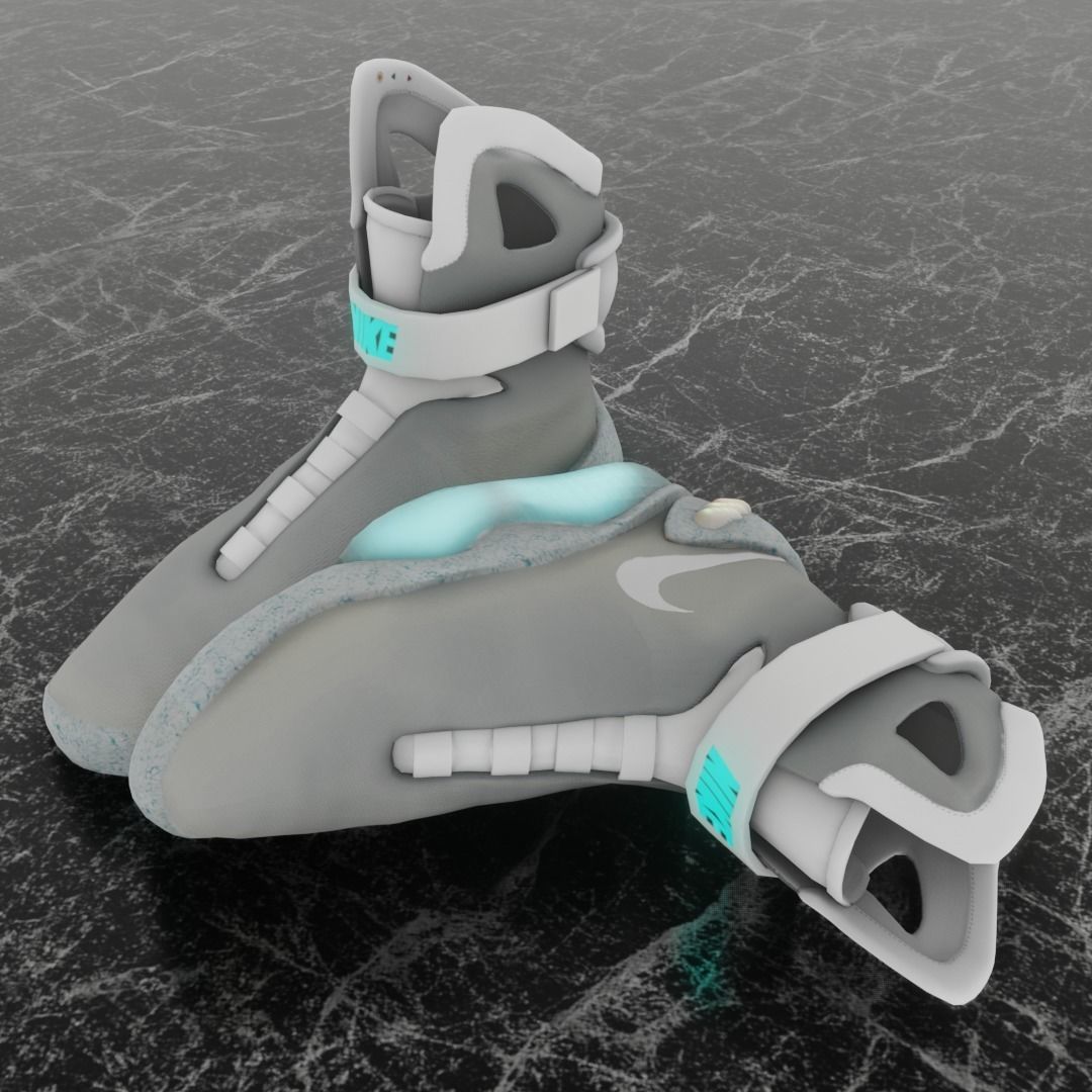 NIKE AIR MAG 3D SHOES Low-poly 3D model_1