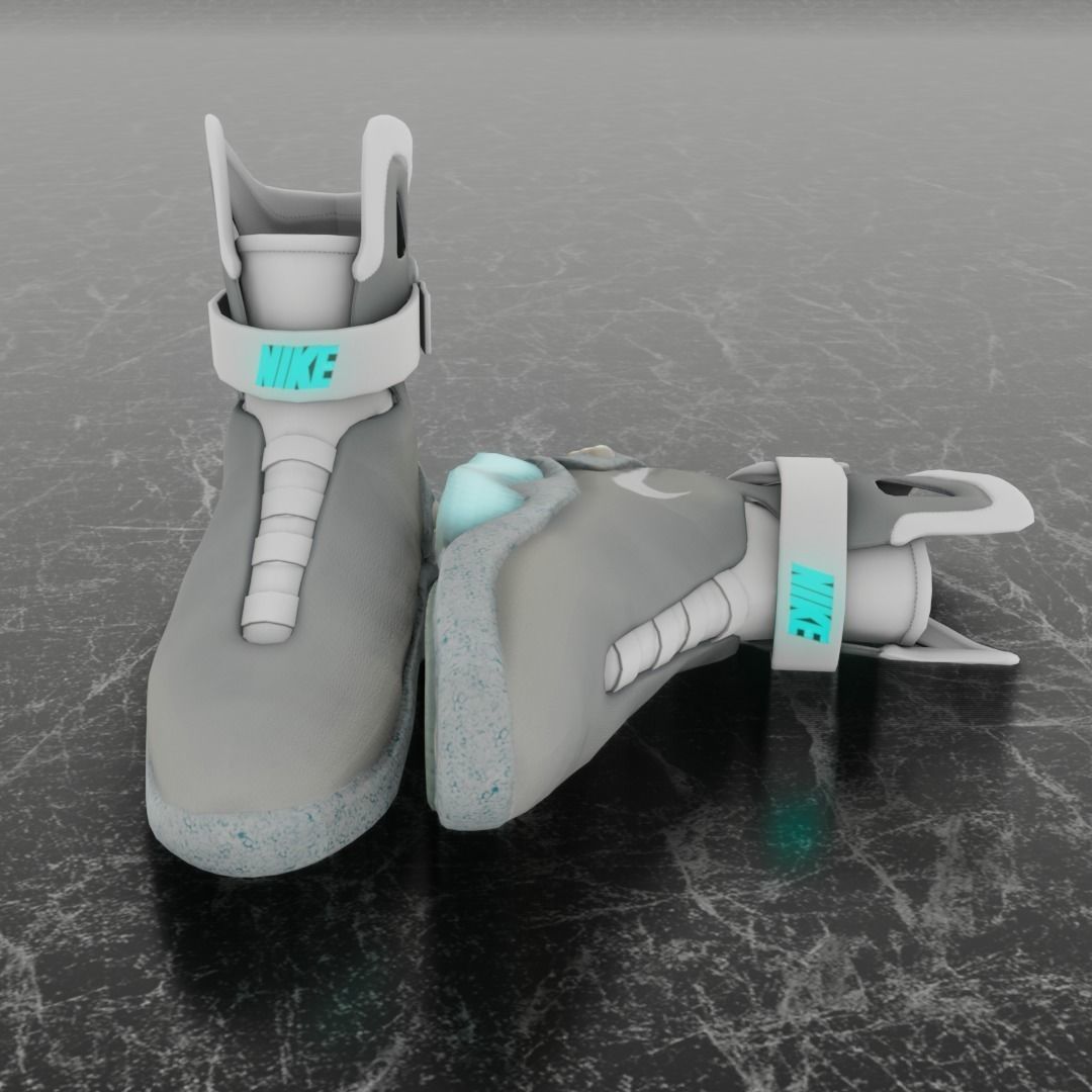 NIKE AIR MAG 3D SHOES Low-poly 3D model_3