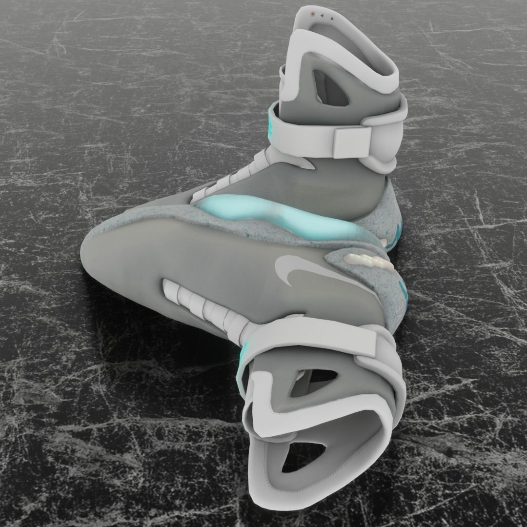 NIKE AIR MAG 3D SHOES Low-poly 3D model_6
