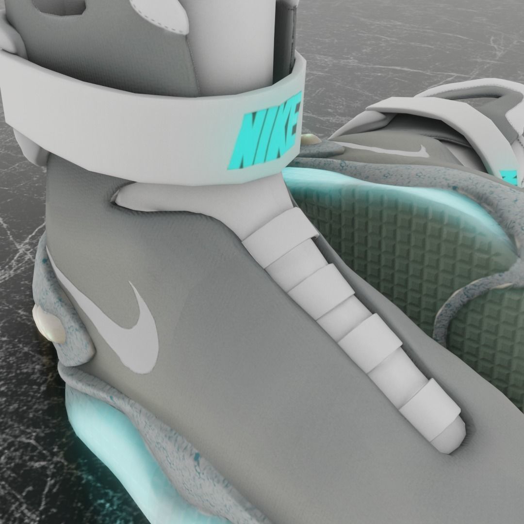 NIKE AIR MAG 3D SHOES Low-poly 3D model_9