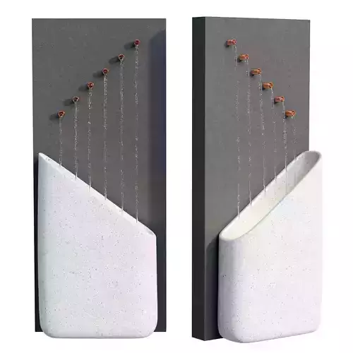 Floor fountain Cialan with lighting 3D model