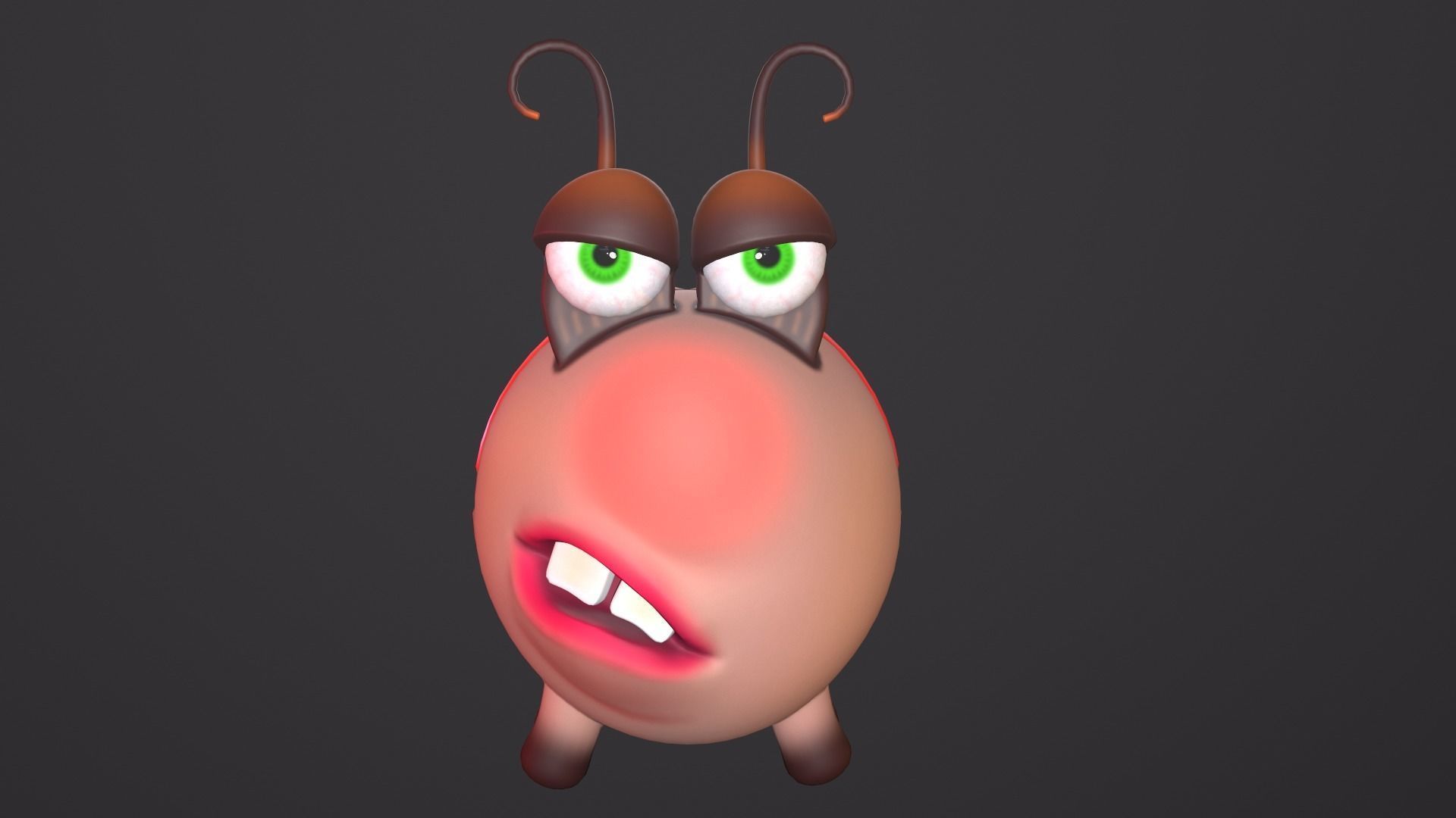 Ladybug Low-poly 3D model_1