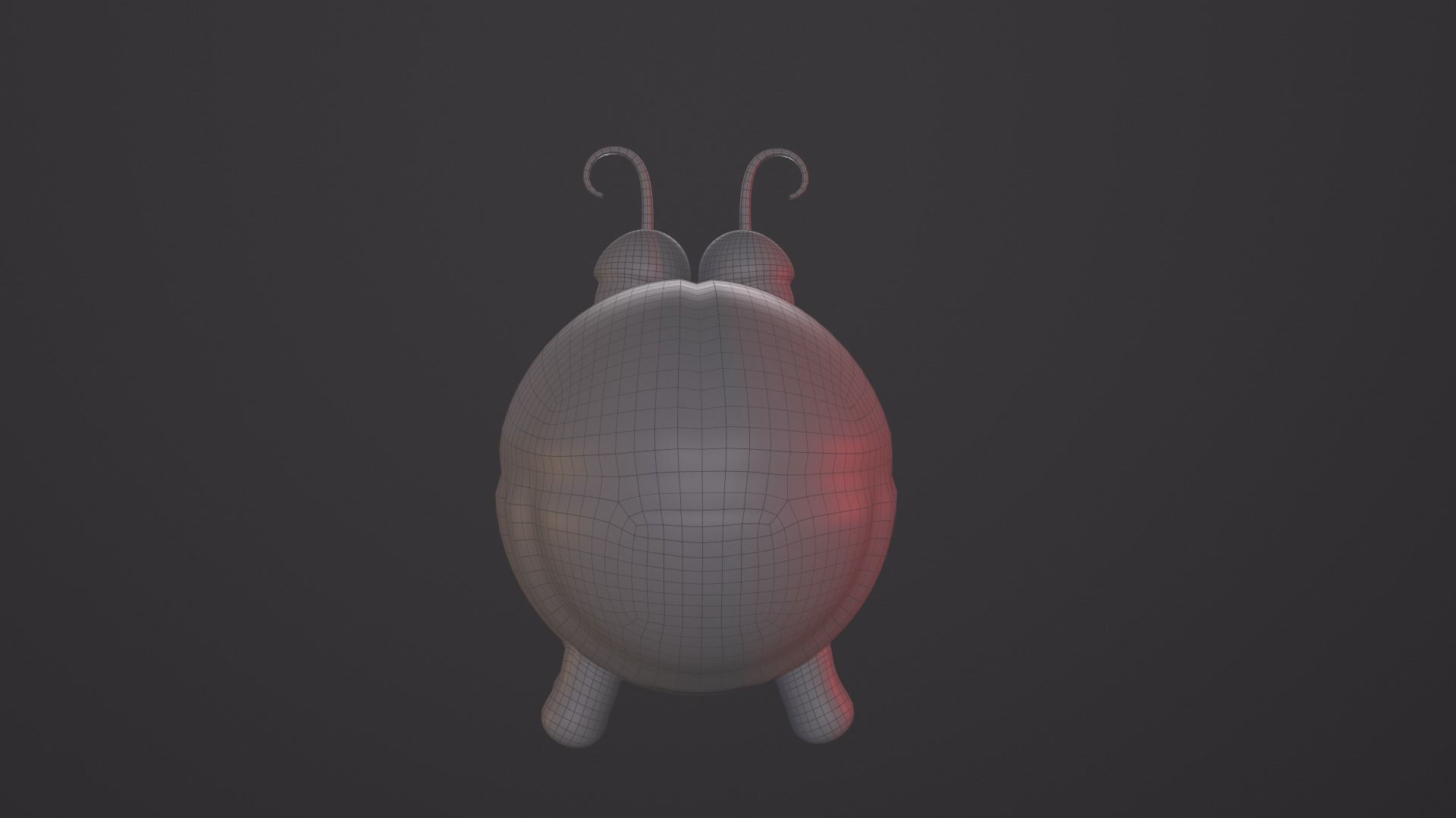 Ladybug Low-poly 3D model_11