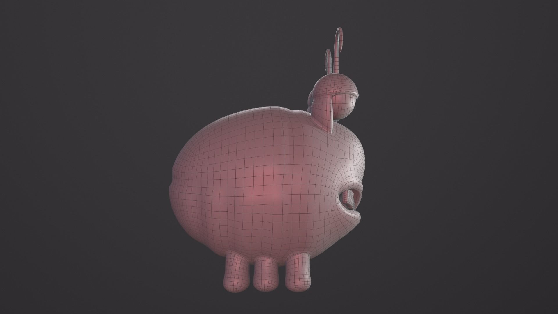 Ladybug Low-poly 3D model_10