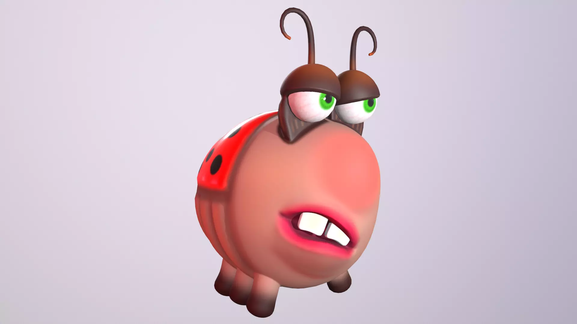 Ladybug Low-poly 3D model_0