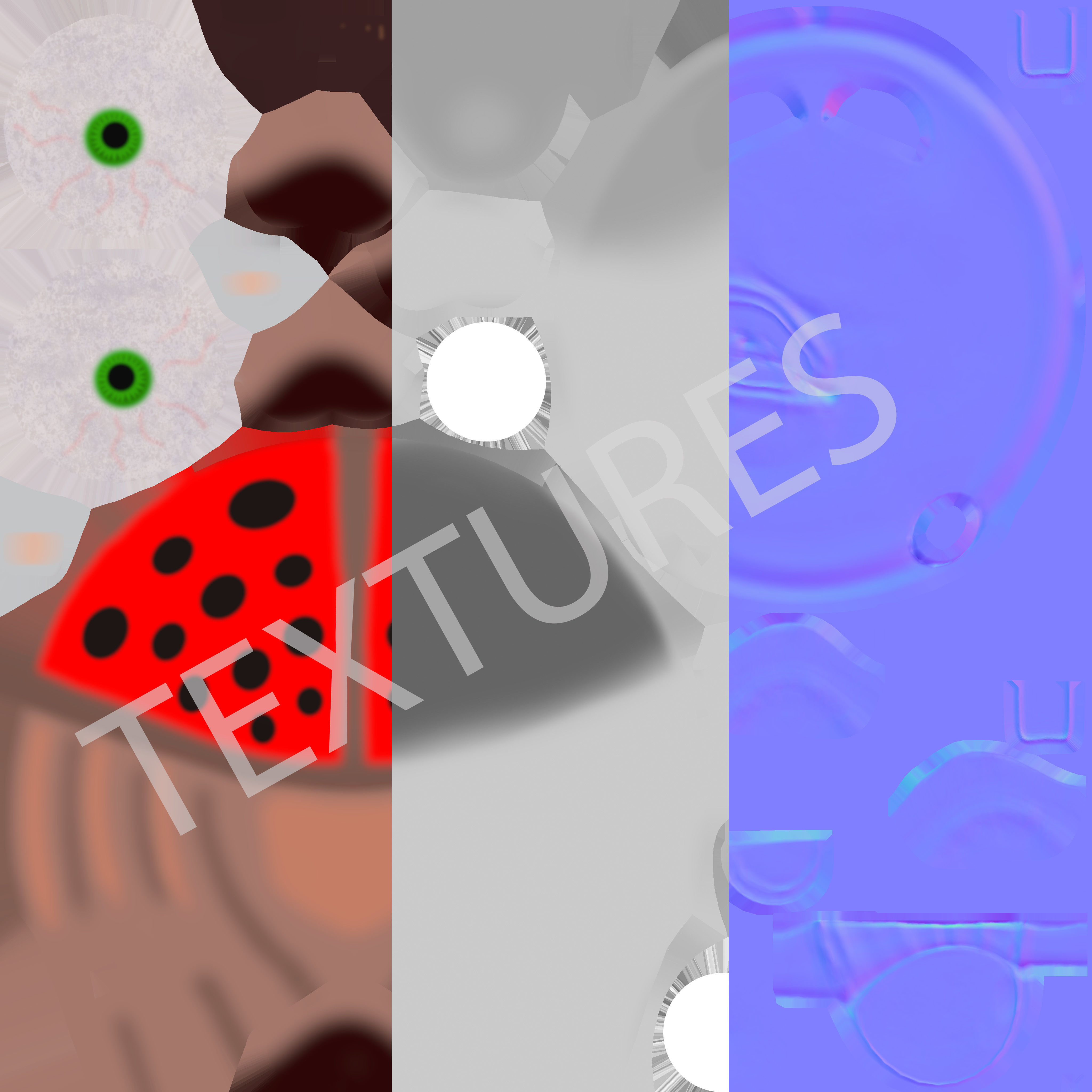 Ladybug Low-poly 3D model_13