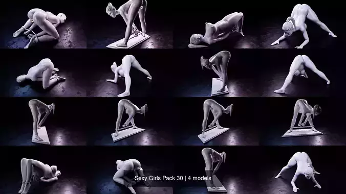 Sexy Girls Pack 30 3D Model Collection
