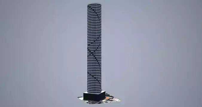 Infinity Tower - Low poly Low-poly 3D model