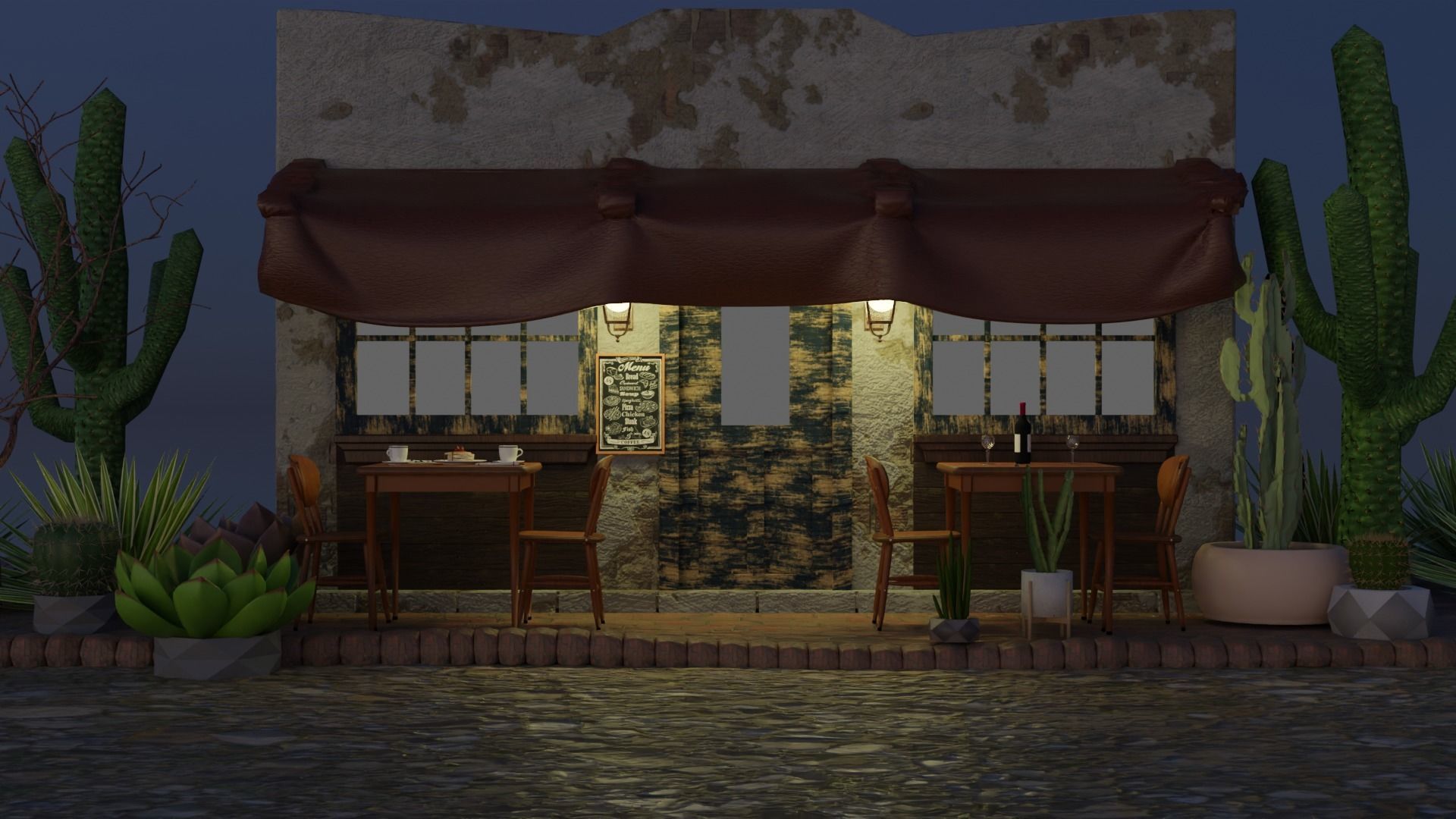 Mexican Coffee Shop 3D 3D model_5