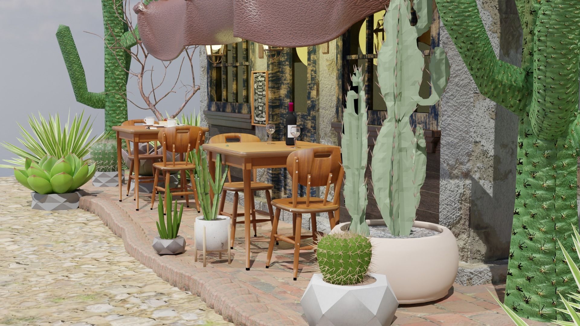 Mexican Coffee Shop 3D 3D model_3