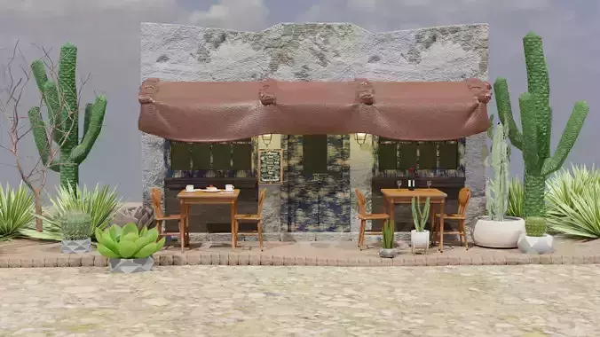 Mexican Coffee Shop 3D