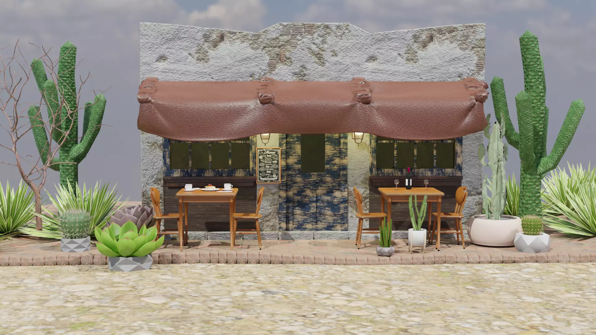 Mexican Coffee Shop 3D 3D model_0