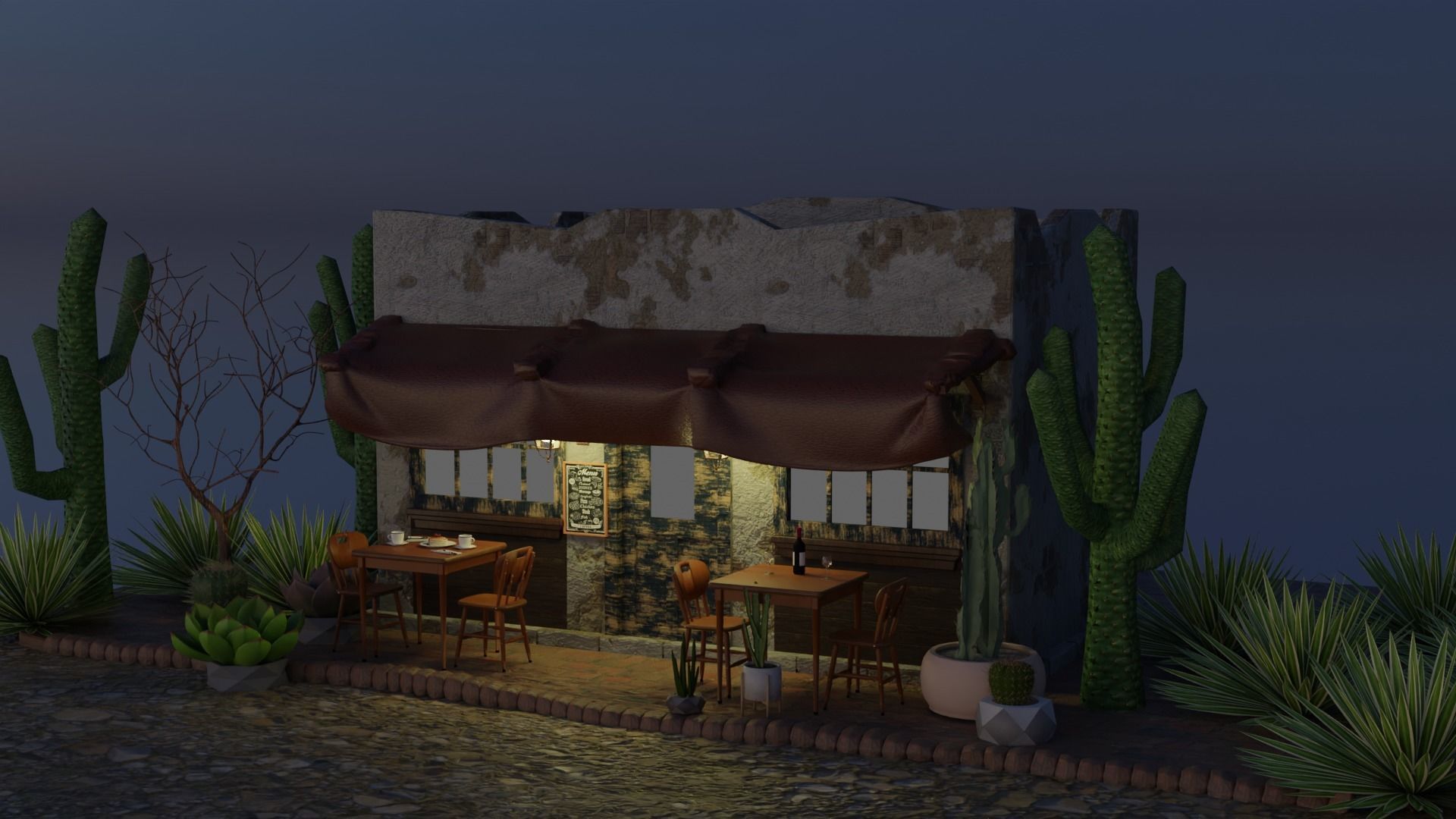 Mexican Coffee Shop 3D 3D model_7
