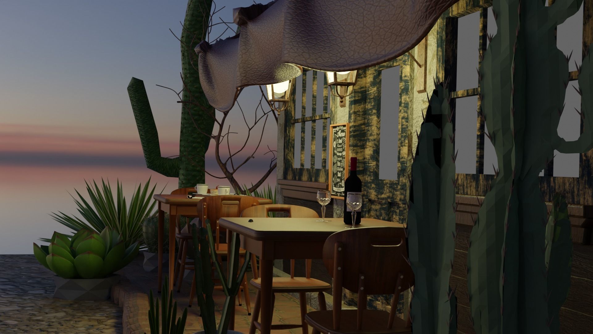 Mexican Coffee Shop 3D 3D model_8