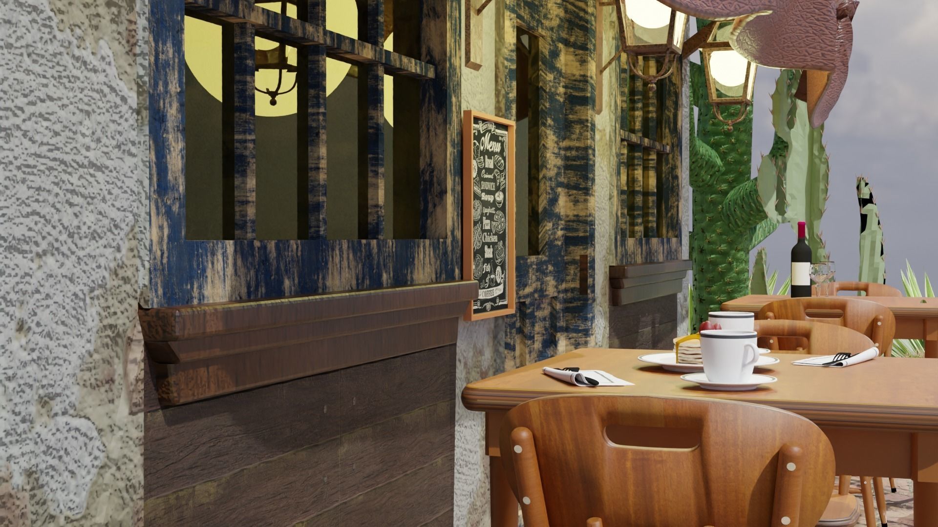 Mexican Coffee Shop 3D 3D model_4