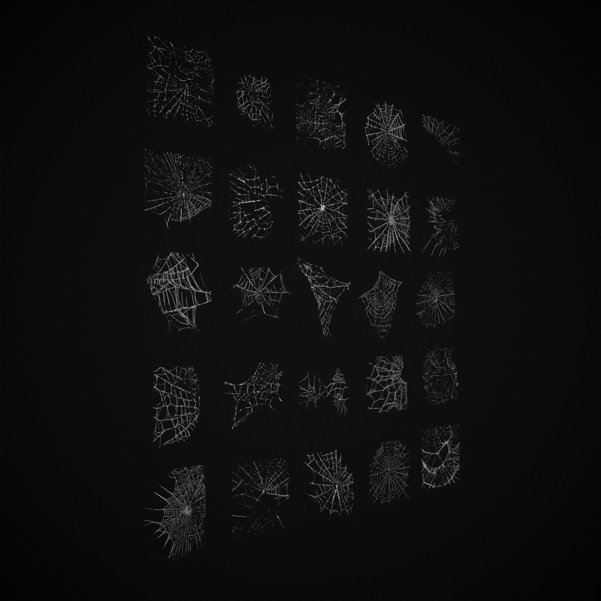 Spider Webs Pack Three Low-poly 3D model_23