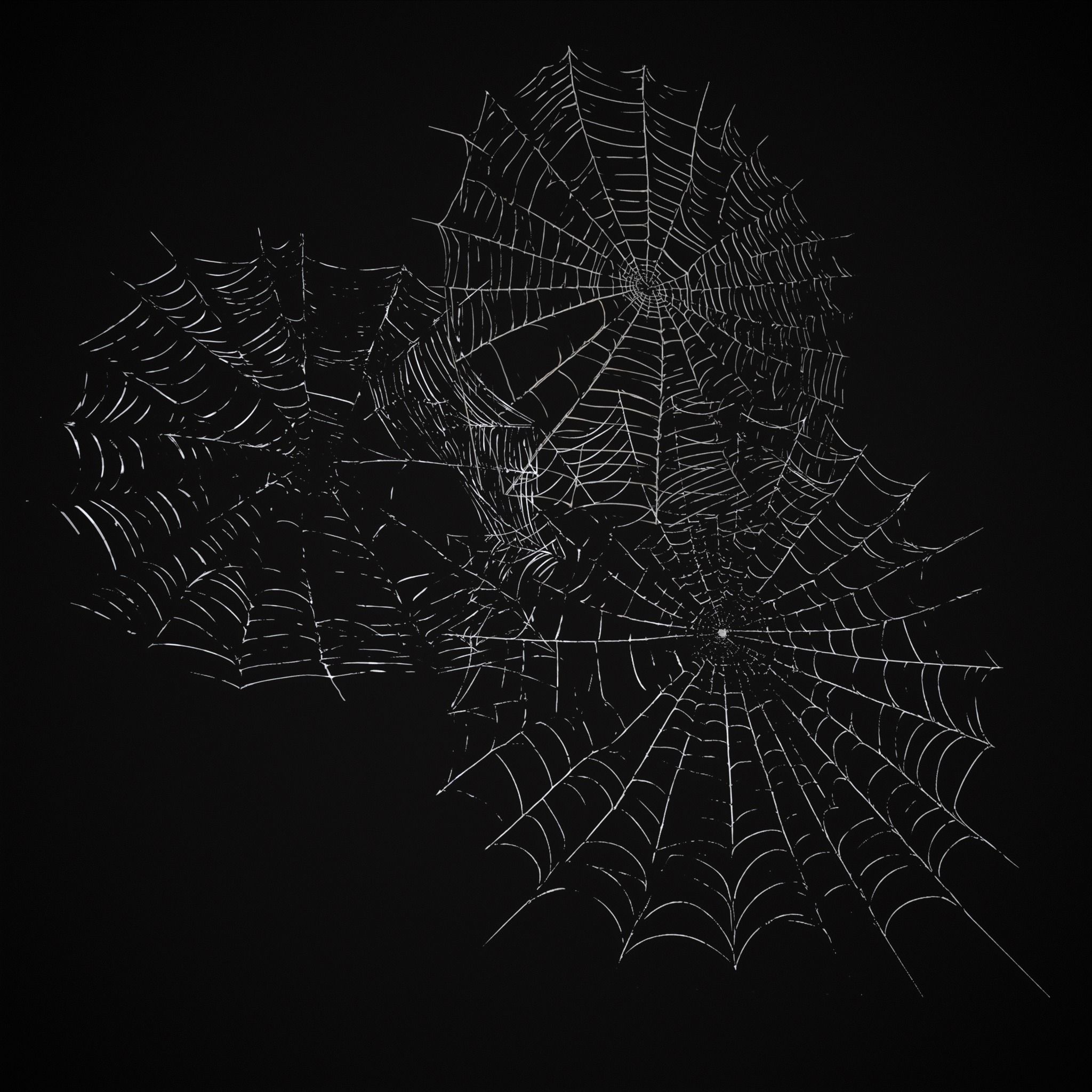 Spider Webs Pack Three Low-poly 3D model_3