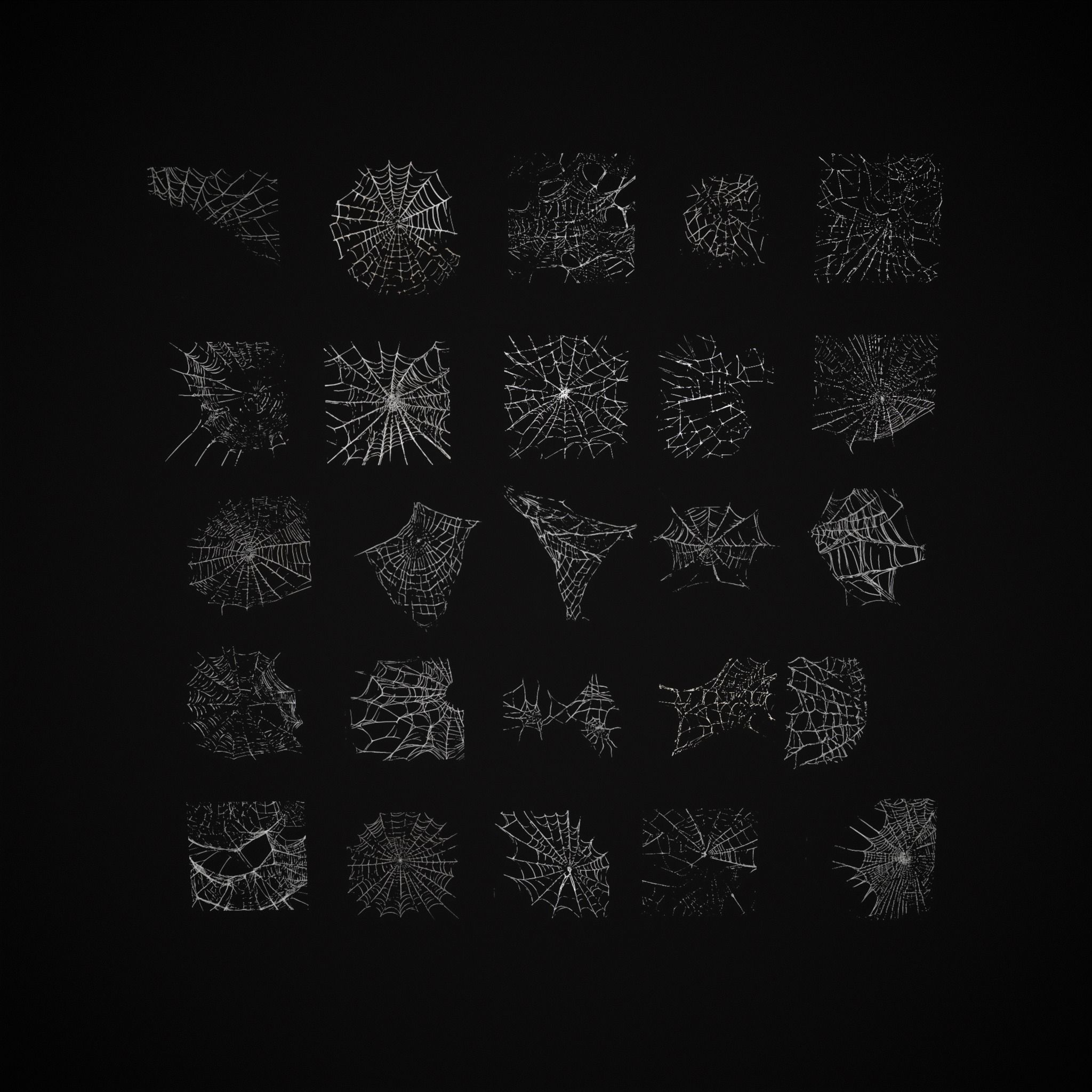 Spider Webs Pack Three Low-poly 3D model_35