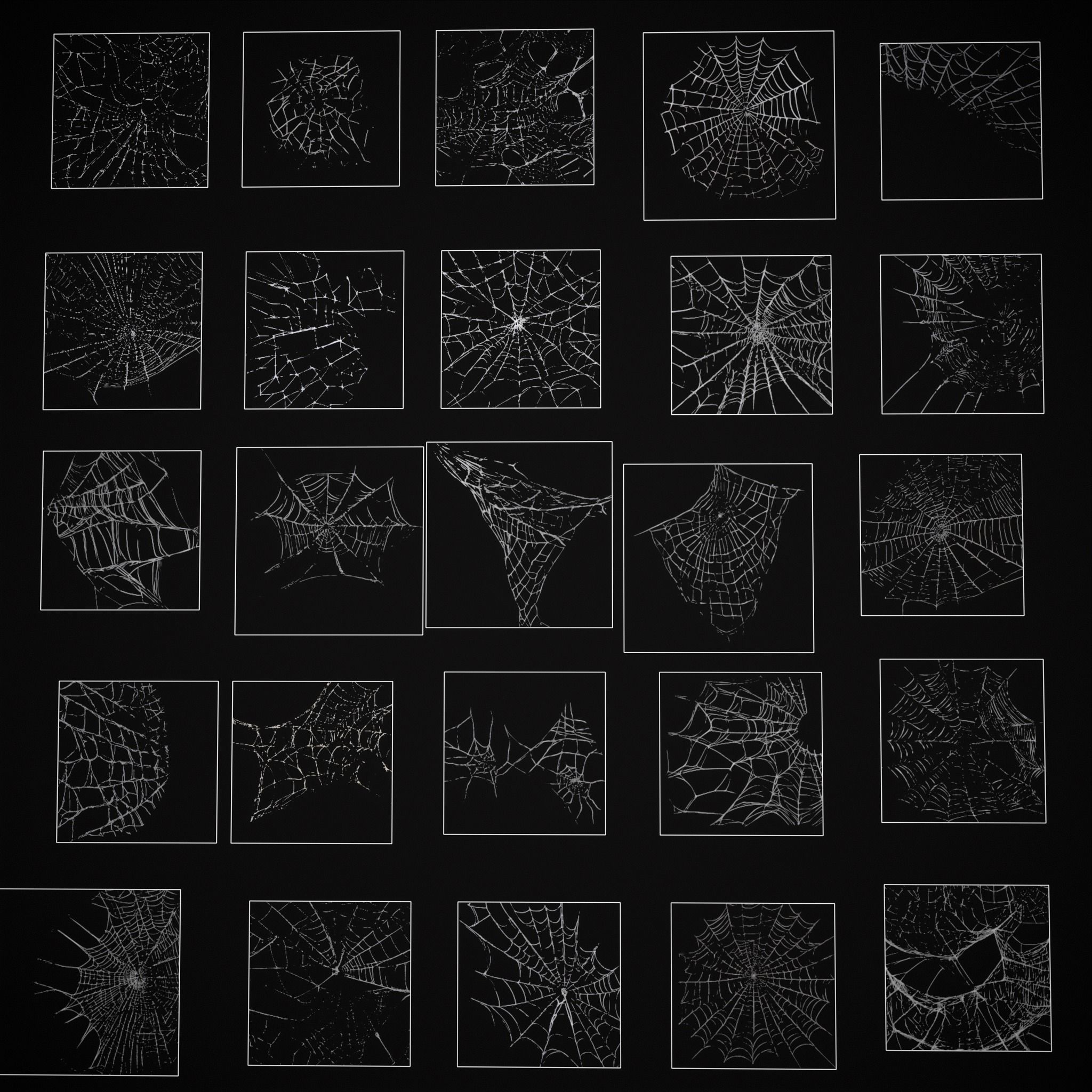 Spider Webs Pack Three Low-poly 3D model_2